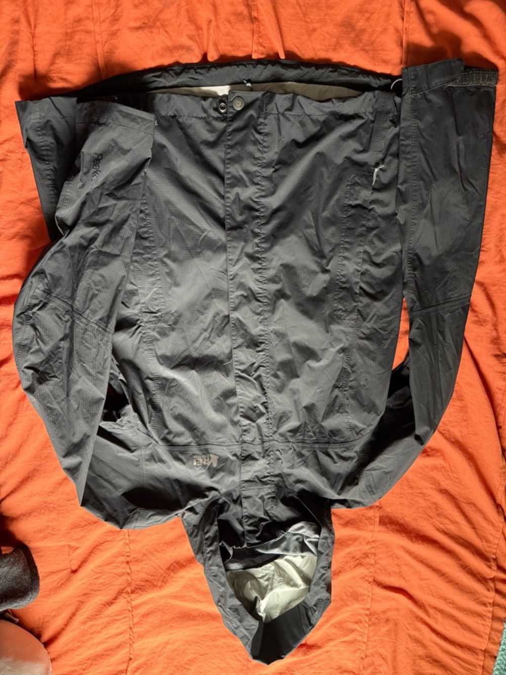 REI Women’s Black Rain Shell Jacket with Hood